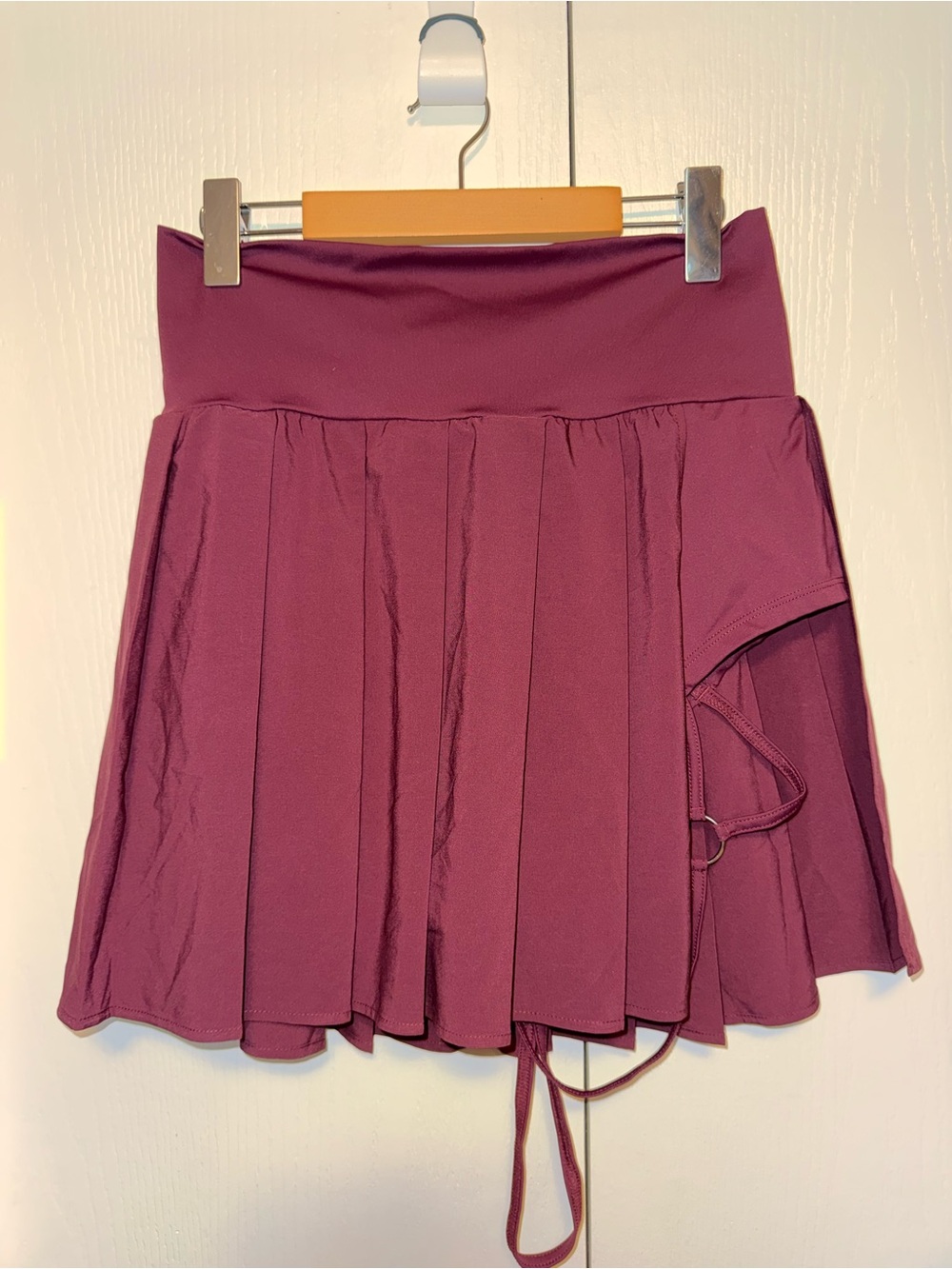 Halara Breezeful High Waisted Pleated 2-in-1 Asymmetric Hem Mini Dance Skirt